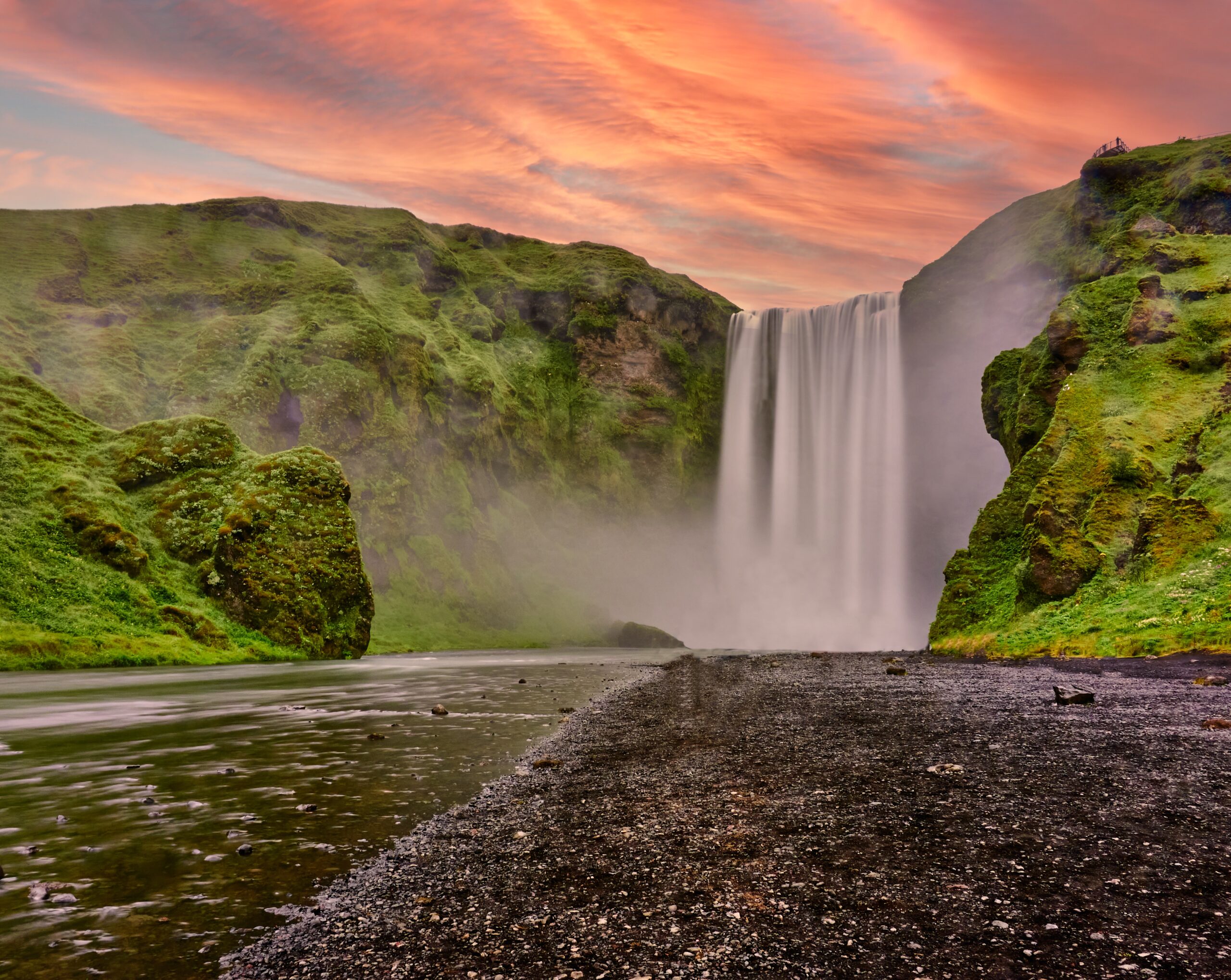 Waterfall,With,Name,Skógafoss,Viking,Area,Of,Iceland